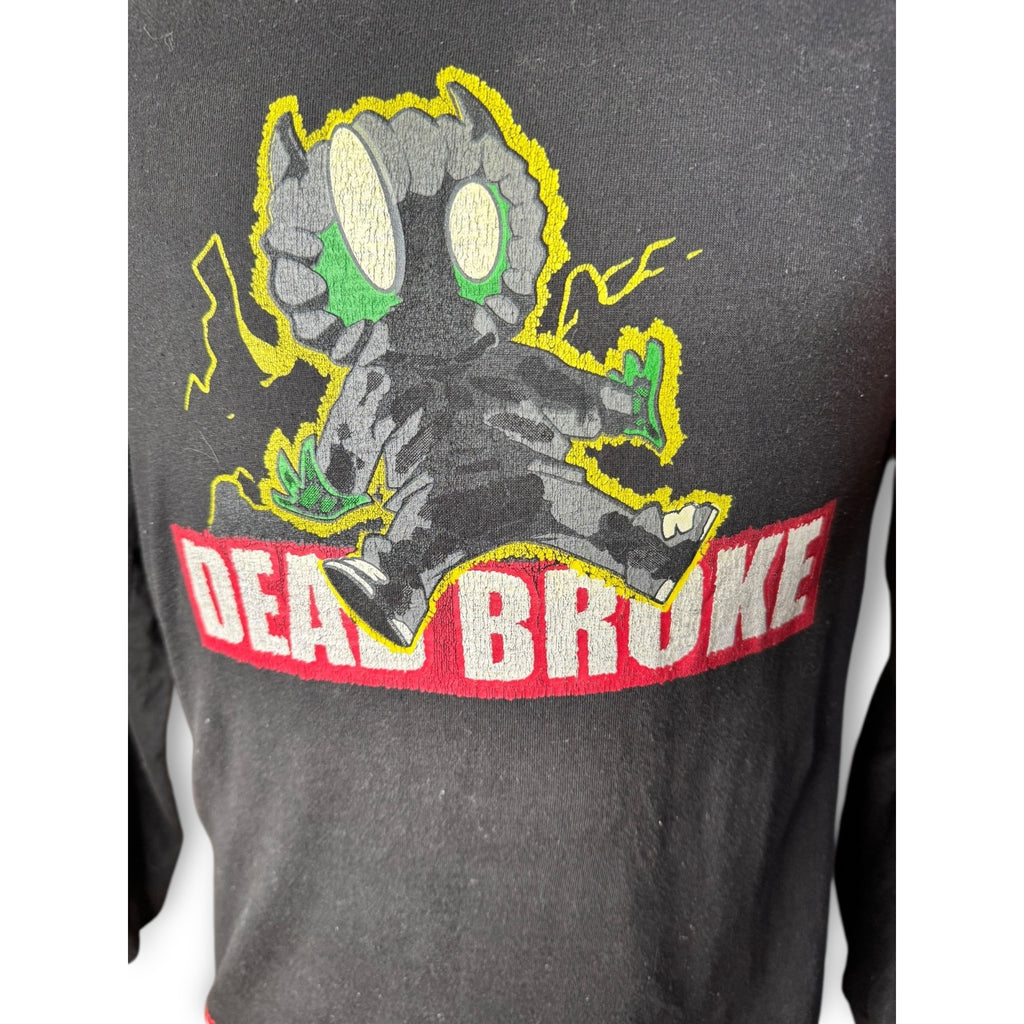 Deadbroke S Long Sleeve T-Shirt Black Graphic Tee