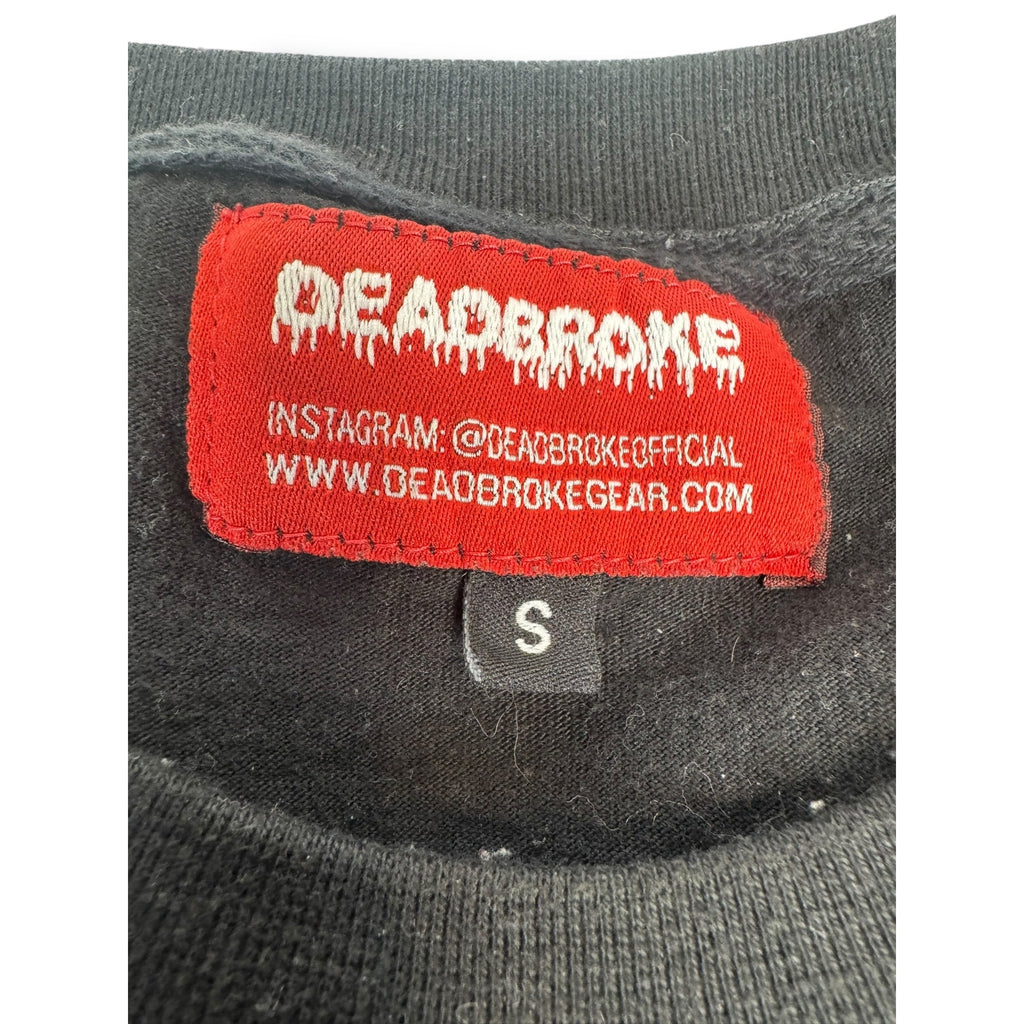 Deadbroke S Long Sleeve T-Shirt Black Graphic Tee