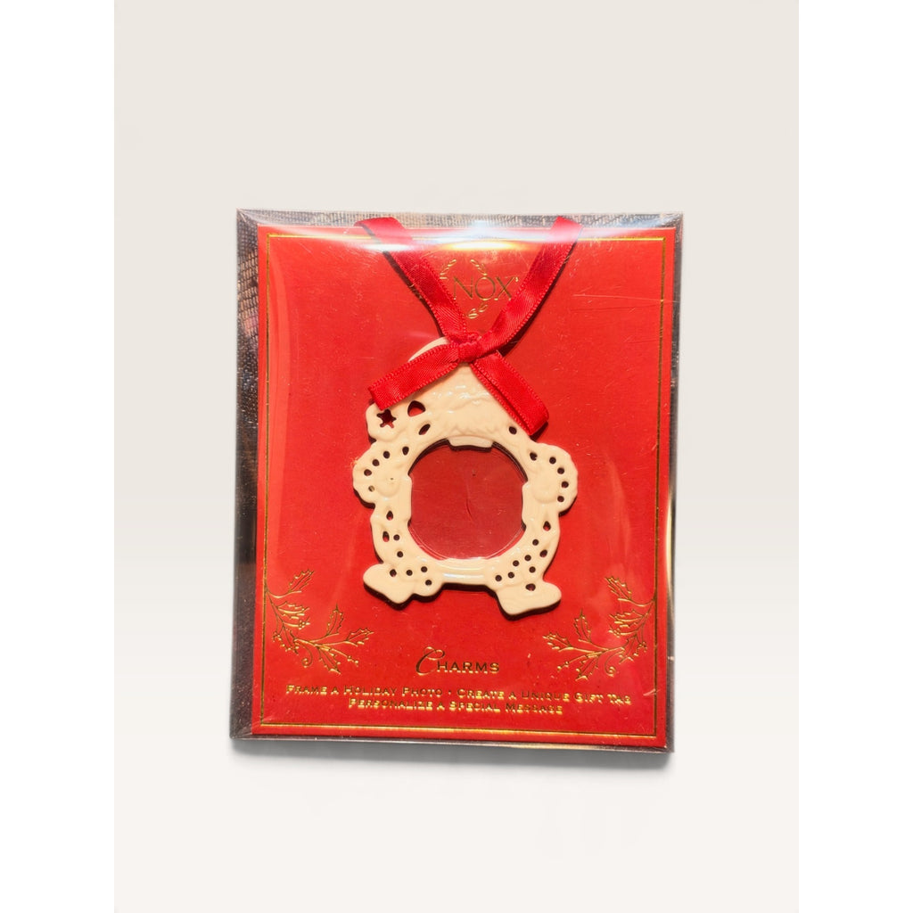 Lenox White Porcelain Photo Frame Christmas Ornament