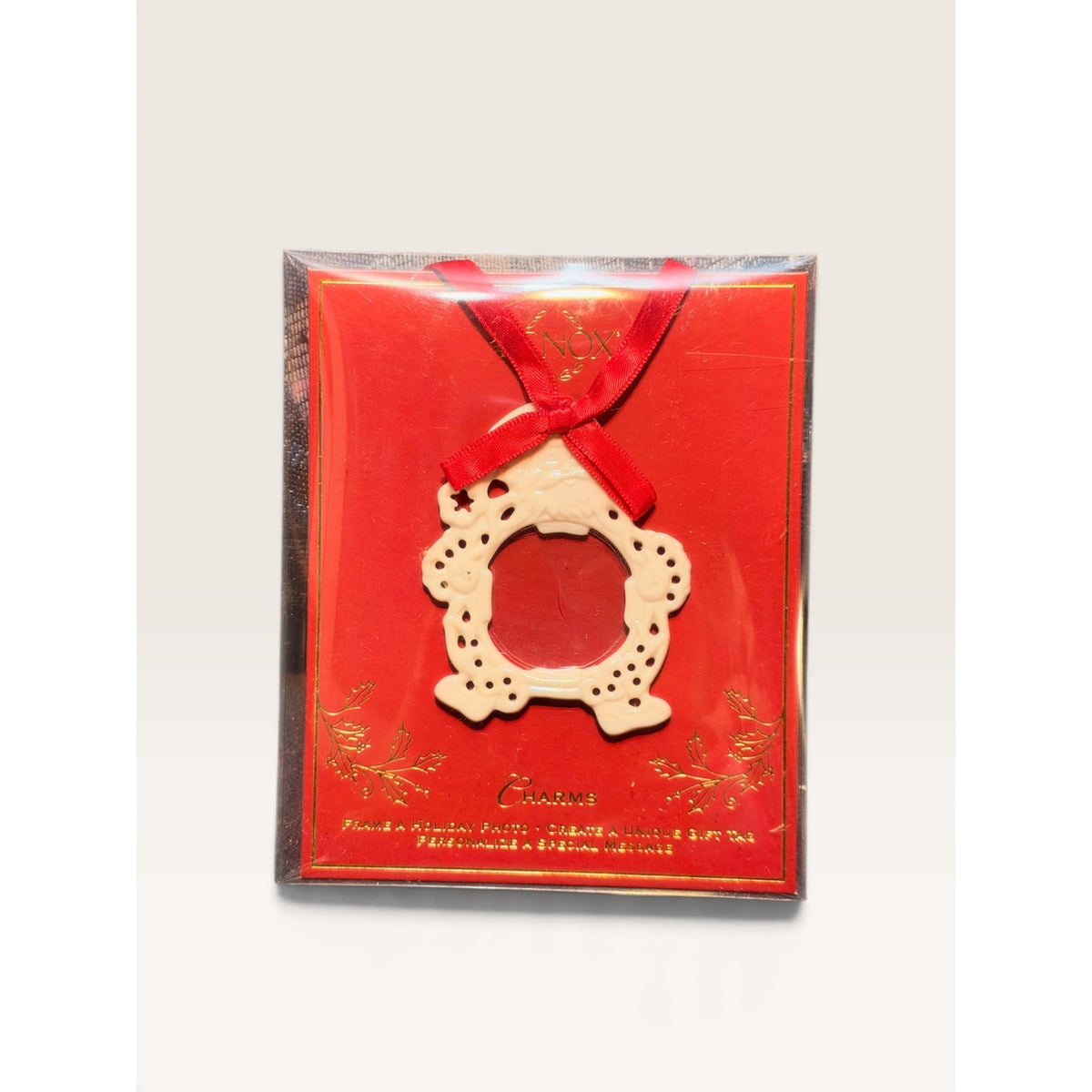 Lenox White Porcelain Photo Frame Christmas Ornament