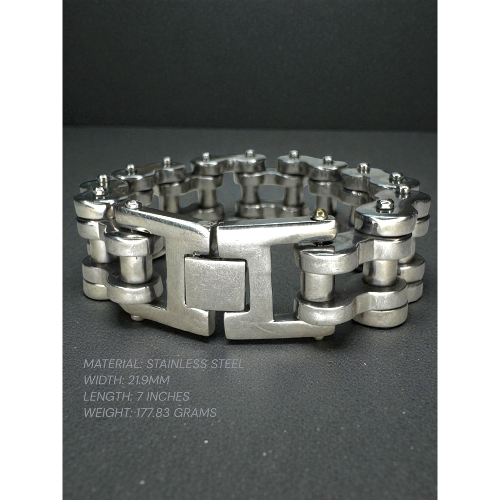 316L Stainless Steel Motorcycle Chain Bracelet Heavy Biker Link Y2K
