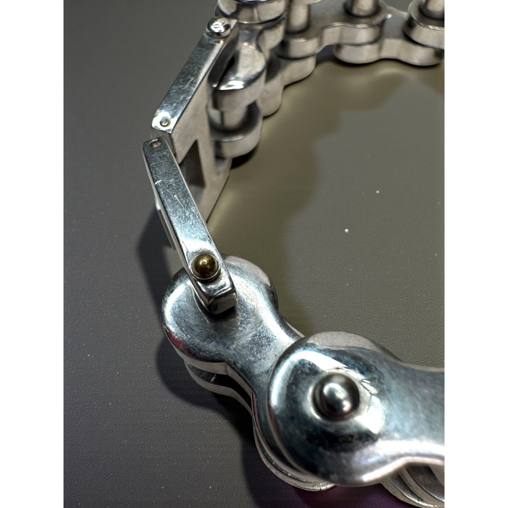 316L Stainless Steel Motorcycle Chain Bracelet Heavy Biker Link Y2K