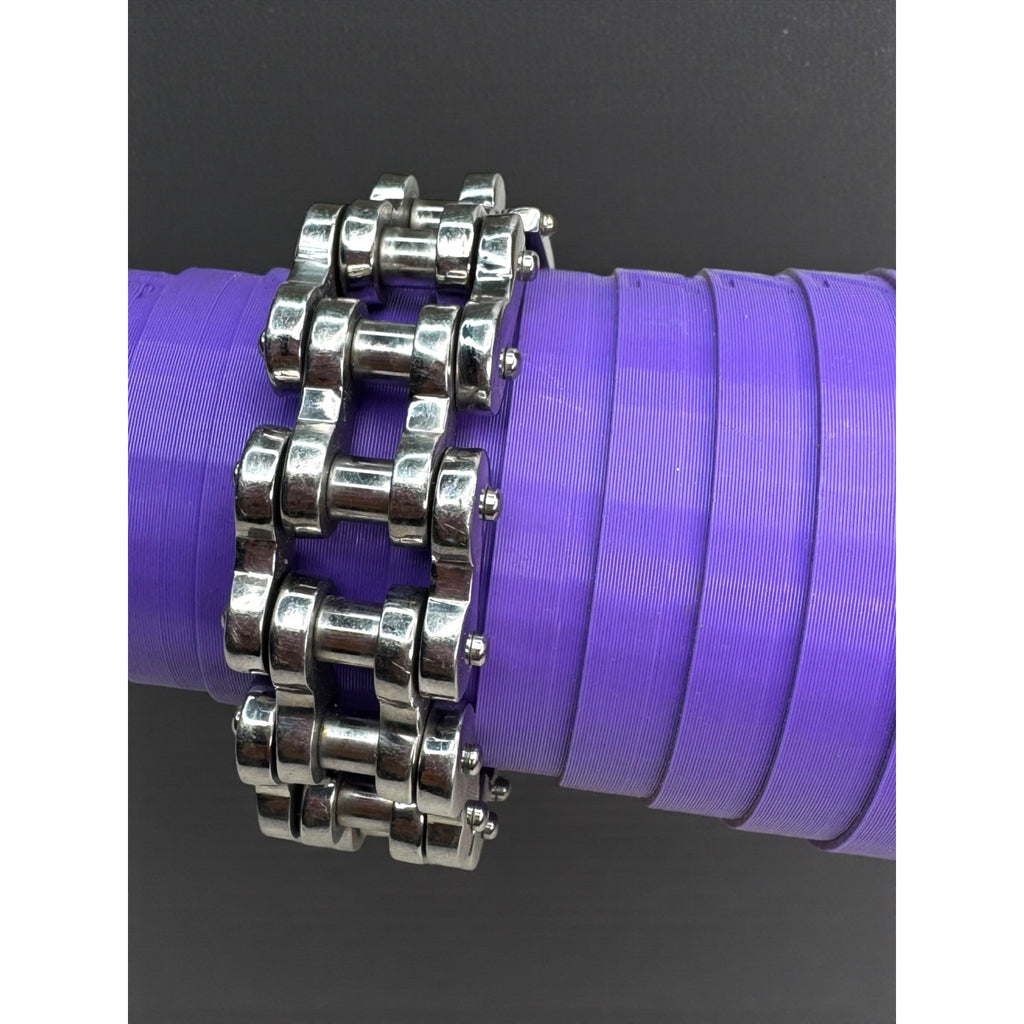 316L Stainless Steel Motorcycle Chain Bracelet Heavy Biker Link Y2K