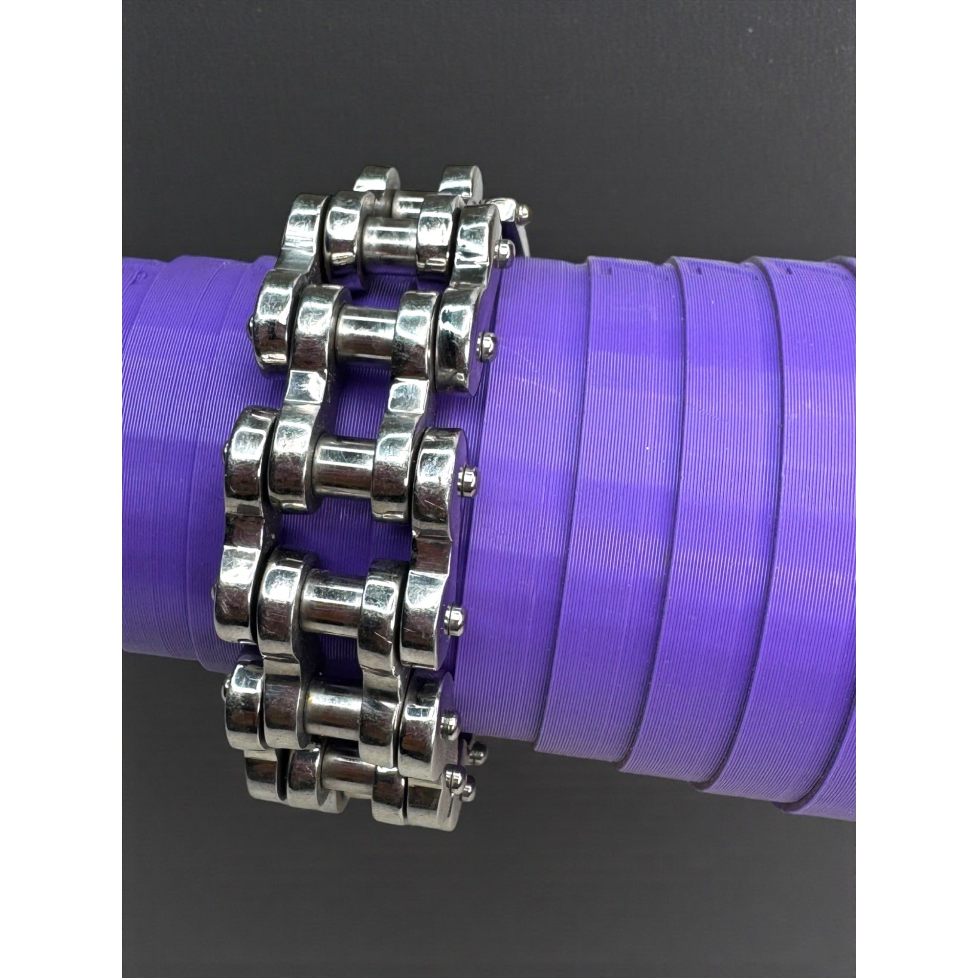 316L Stainless Steel Motorcycle Chain Bracelet Heavy Biker Link Y2K