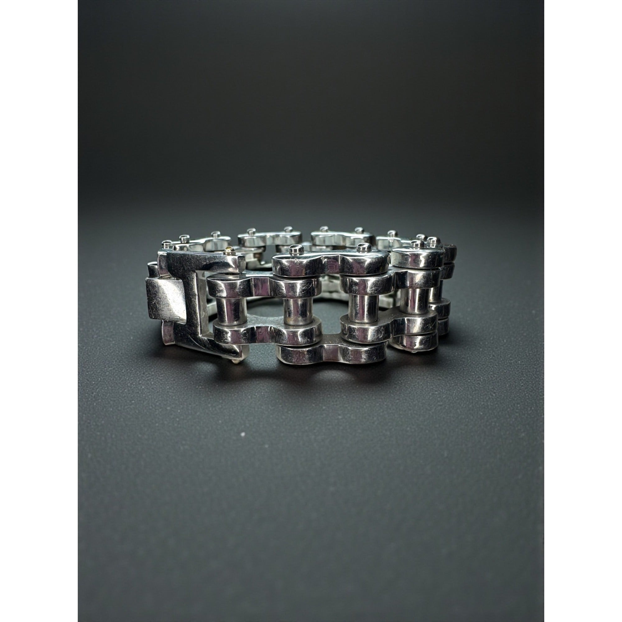 316L Stainless Steel Motorcycle Chain Bracelet Heavy Biker Link Y2K