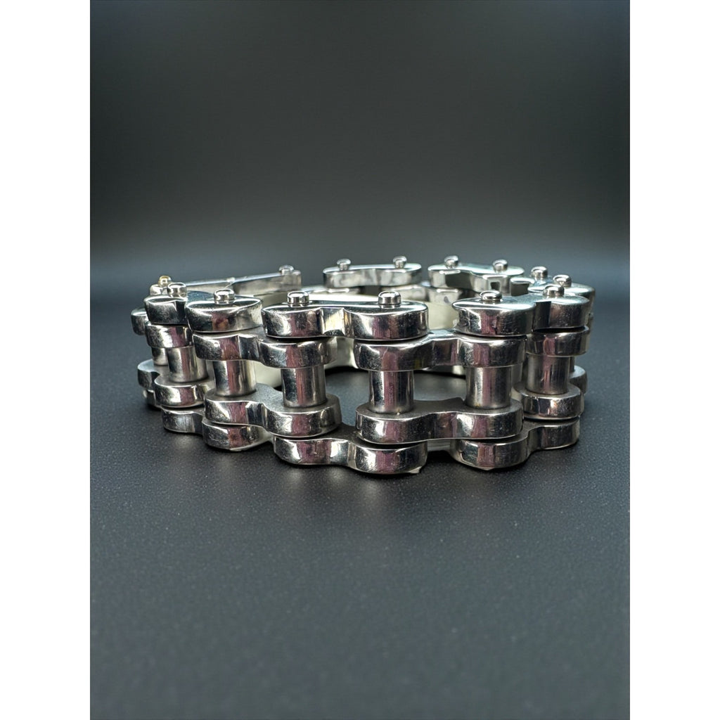 316L Stainless Steel Motorcycle Chain Bracelet Heavy Biker Link Y2K
