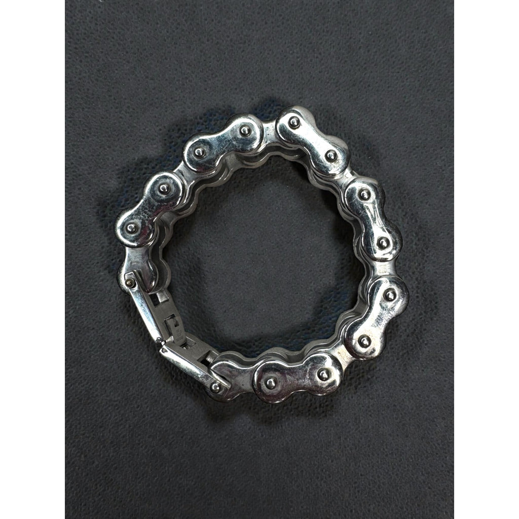 316L Stainless Steel Motorcycle Chain Bracelet Heavy Biker Link Y2K