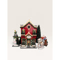 Dept 56 Snow Village Silver Bells Christmas Shop Set Sleigh Tree