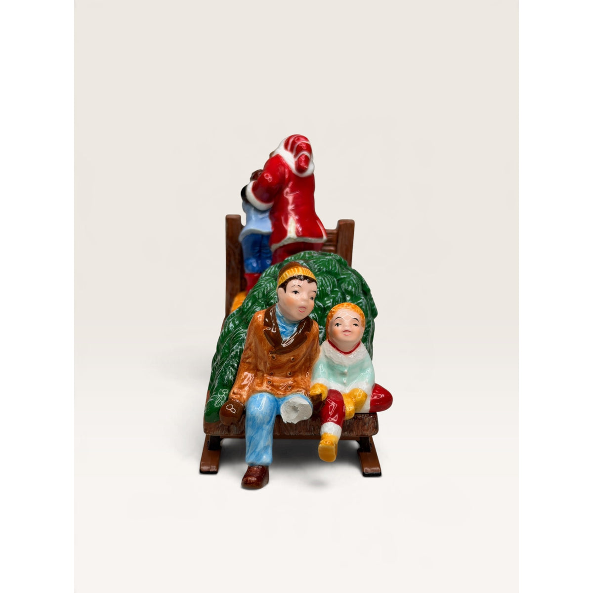 Dept 56 Snow Village Silver Bells Christmas Shop Set Sleigh Tree