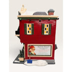 Dept 56 Snow Village Silver Bells Christmas Shop Set Sleigh Tree