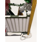 Dept 56 Snow Village Silver Bells Christmas Shop Set Sleigh Tree