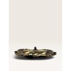 Georgian Revival Embossed Brass Lady Portrait Brooch 1930s Georgian Revival