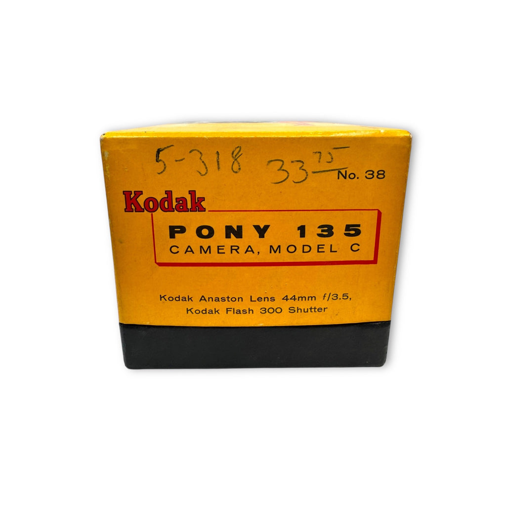 Kodak Pony 135 Camera Model C Anaston Lens 44mm F/3.5 200 Shutter Original Box