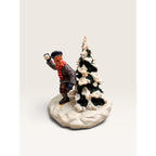 Lemax Sneak Attack Boy Snowball Christmas Village Figurine Memory Makers 1997