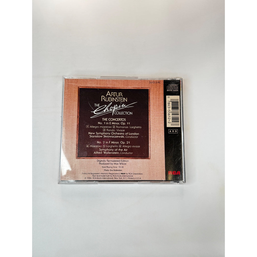 Artur Rubinstein Chopin Collection The Concertos CD Remastered Classical 1986