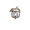 Sarah Coventry Apple Brooch Light Gold Tone 1.63” Vintage