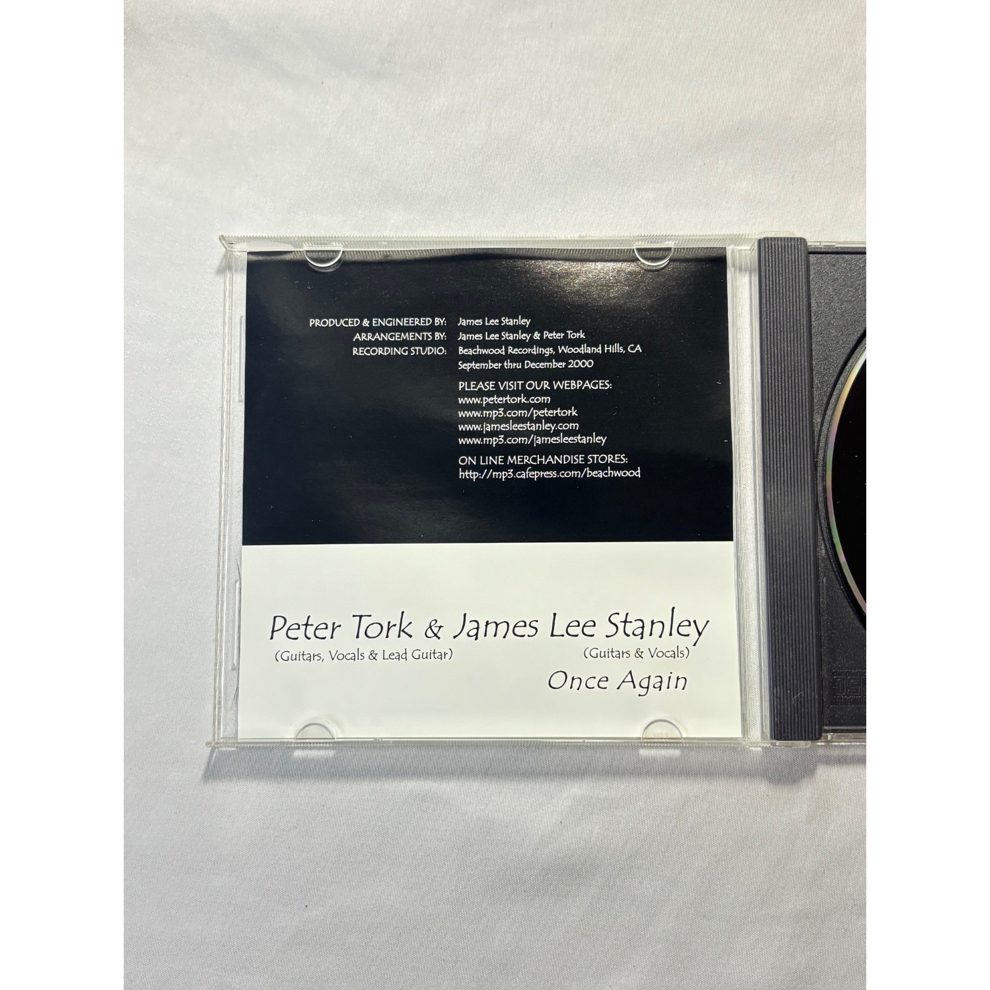 Peter Tork & James Lee Stanley Once Again 2001 CD Beachwood Recordings Folk Rock