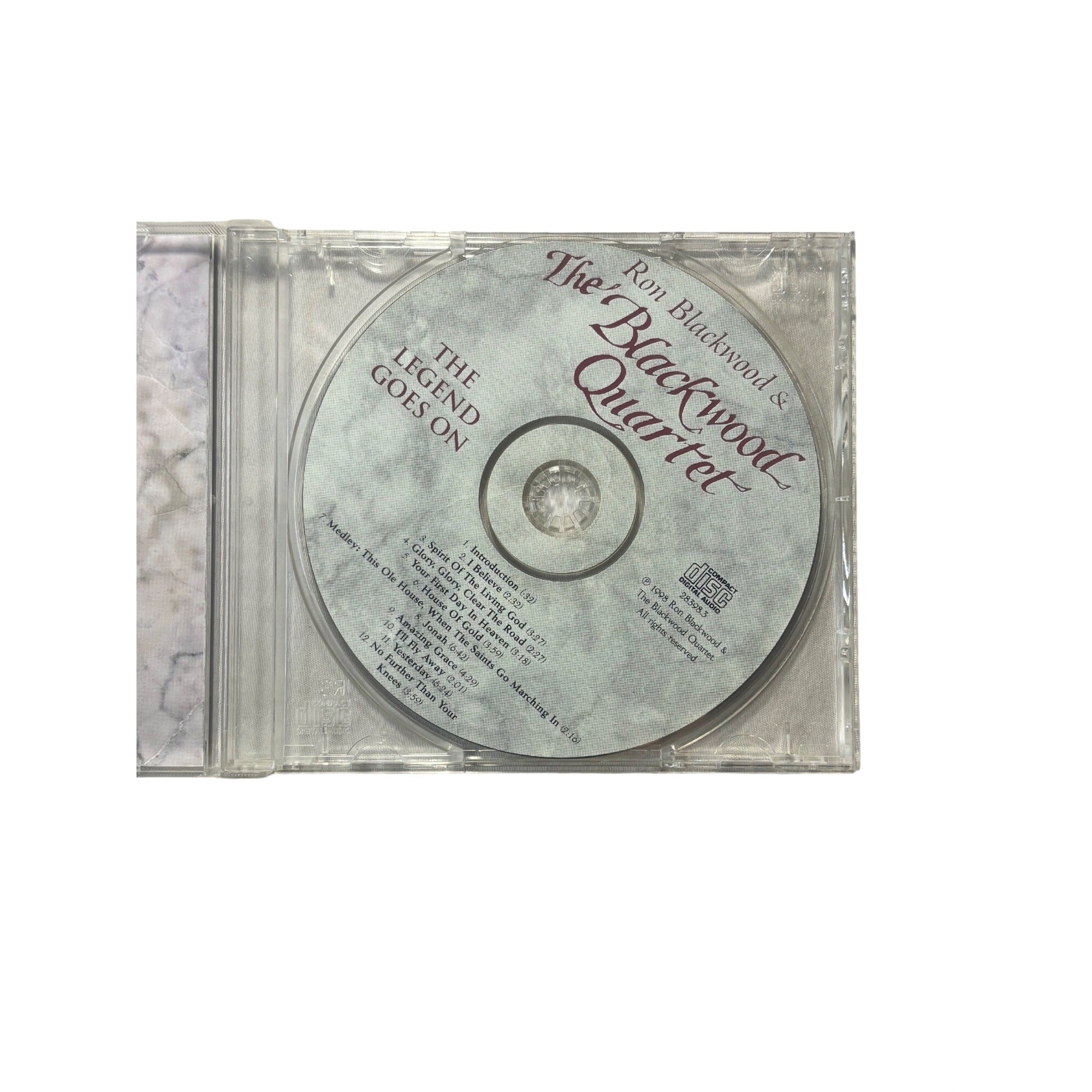 Ron Blackwood & The Blackwood Quartet The Legend Goes On Gospel Music Album CD