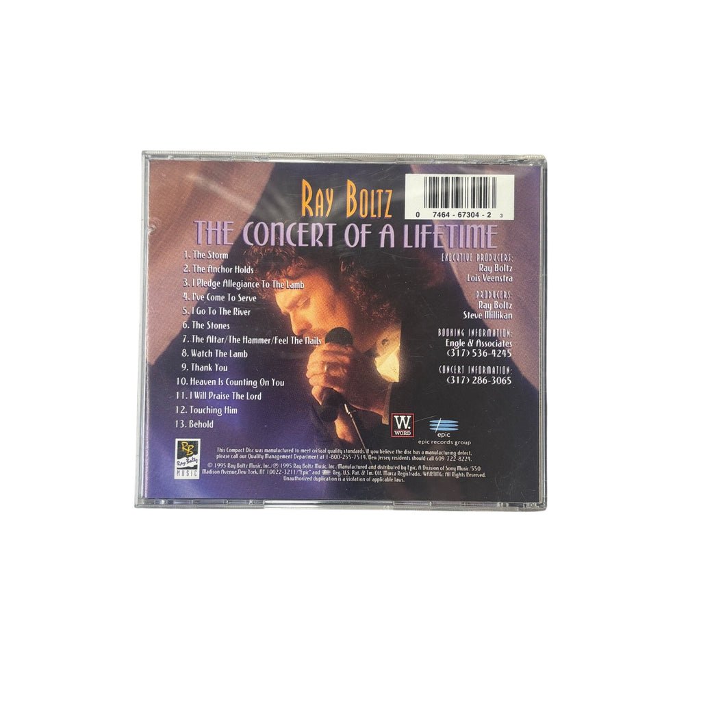 Ray Boltz The Concert Of A Lifetime Audio CD 1995 Epic/Word Records Gospel Music
