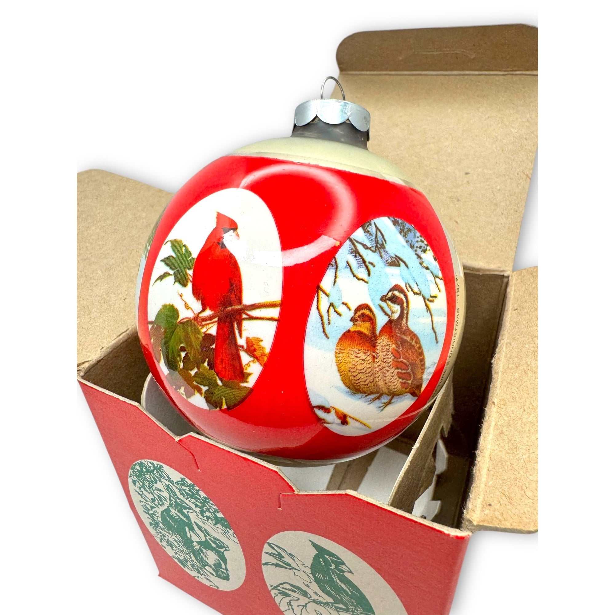 Vintage 1977 National Wildlife Federation Christmas Ornament With Box