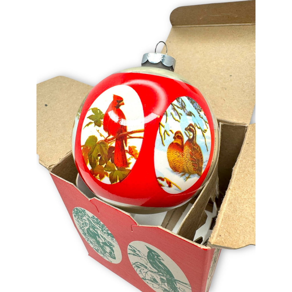 Vintage 1977 National Wildlife Federation Christmas Ornament With Box