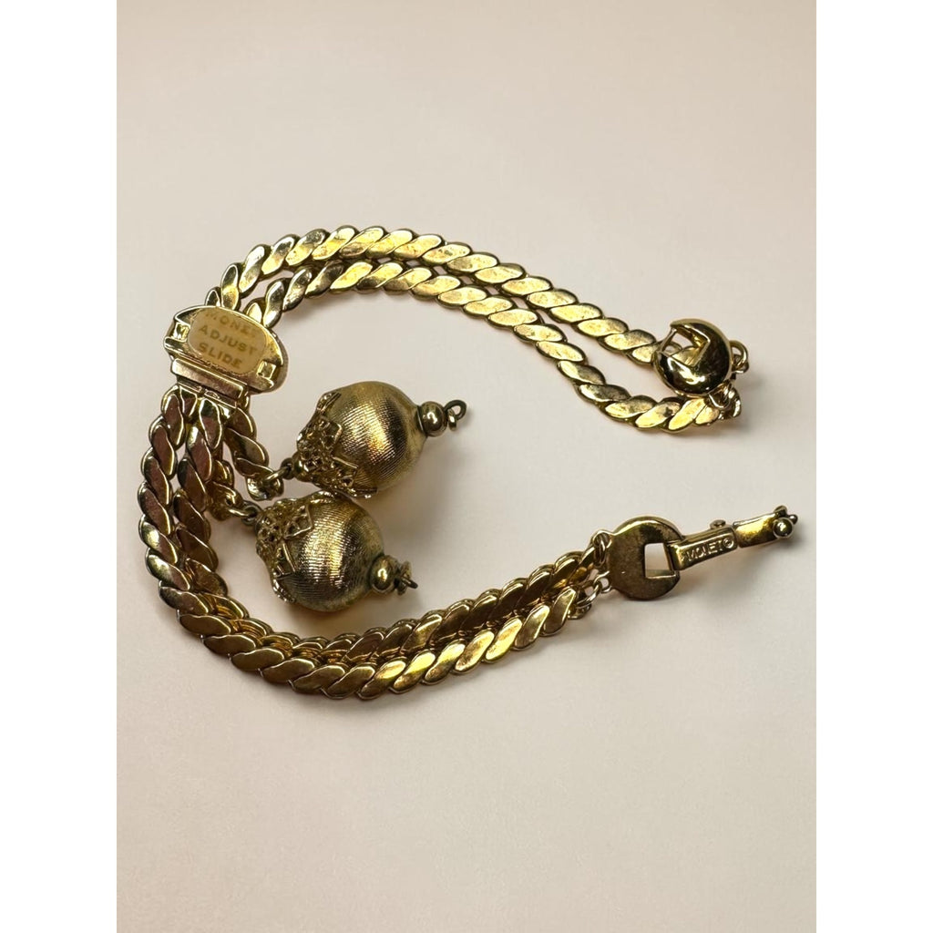 Monet 1961 Bolero Goldtone Parure Set necklace earrings bracelet Alice Vega Book