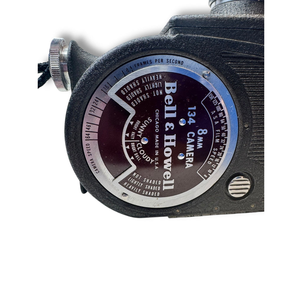 Bell & Howell 134 8mm Movie Camera w/ Case Mid-Century Wind-Up Film Camera