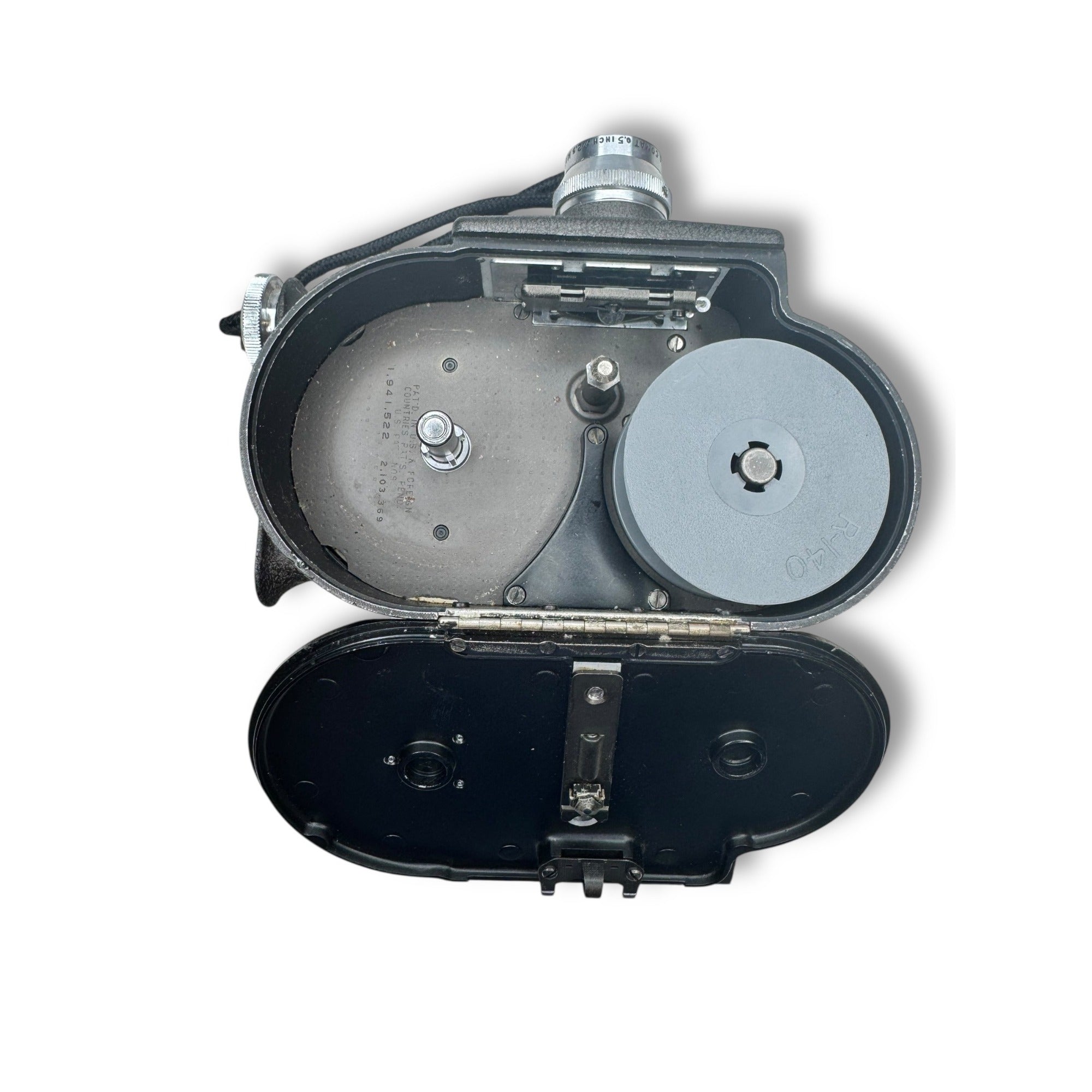 Bell & Howell 134 8mm Movie Camera w/ Case Mid-Century Wind-Up Film Camera