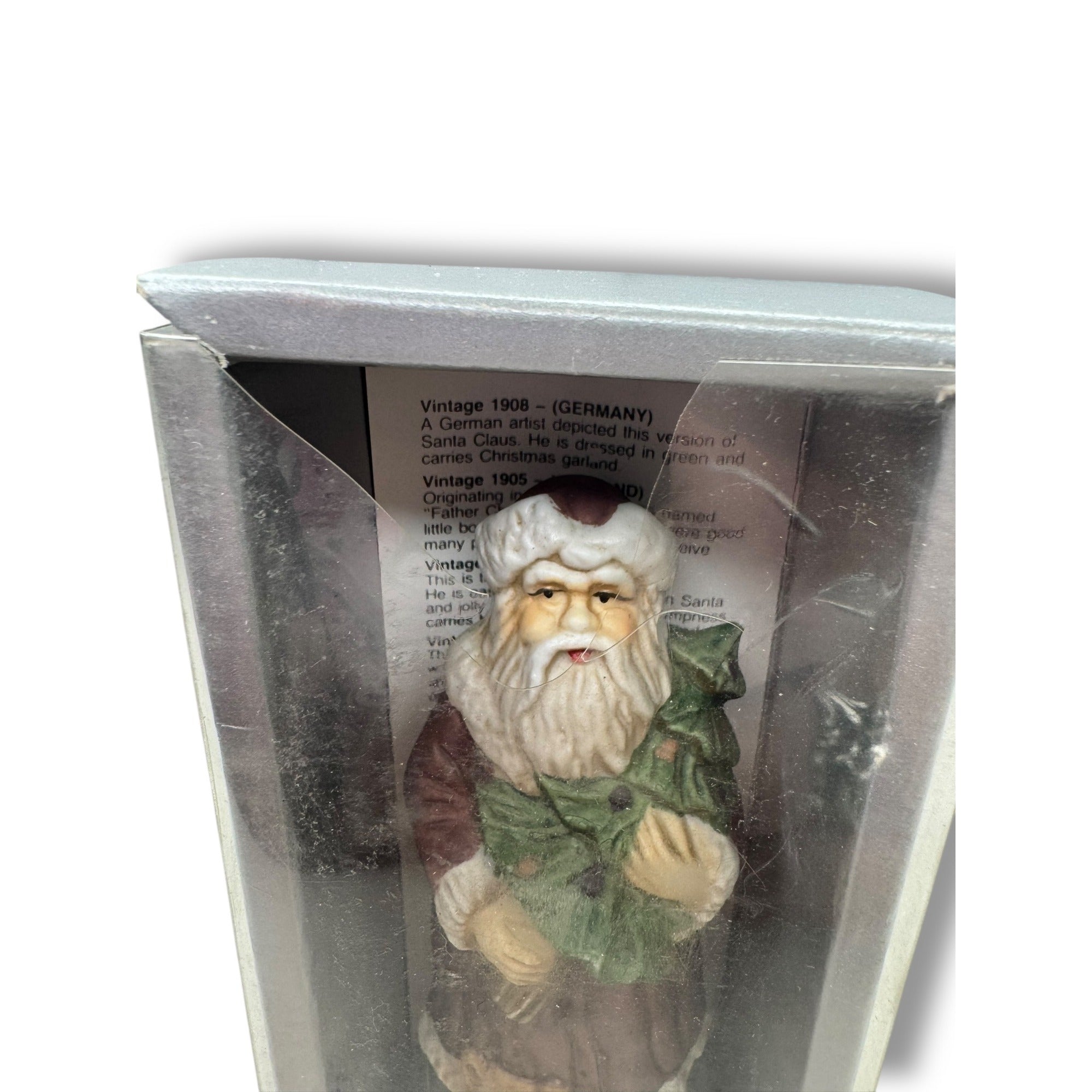 Caldor Stories 1904 Austria Santa Porcelain Figurine with Box 5”