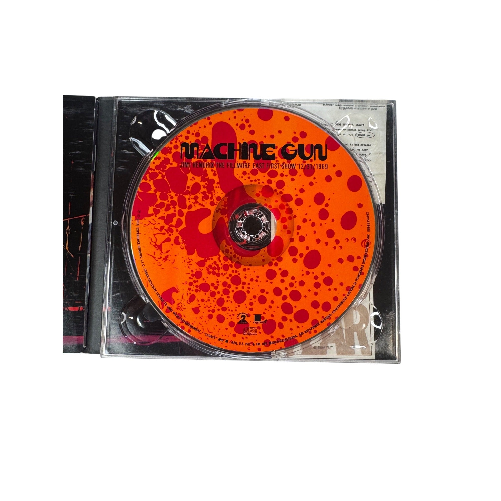 Jimi Hendrix Machine Gun: The Fillmore East First Show 12/31/1969 2016 CD