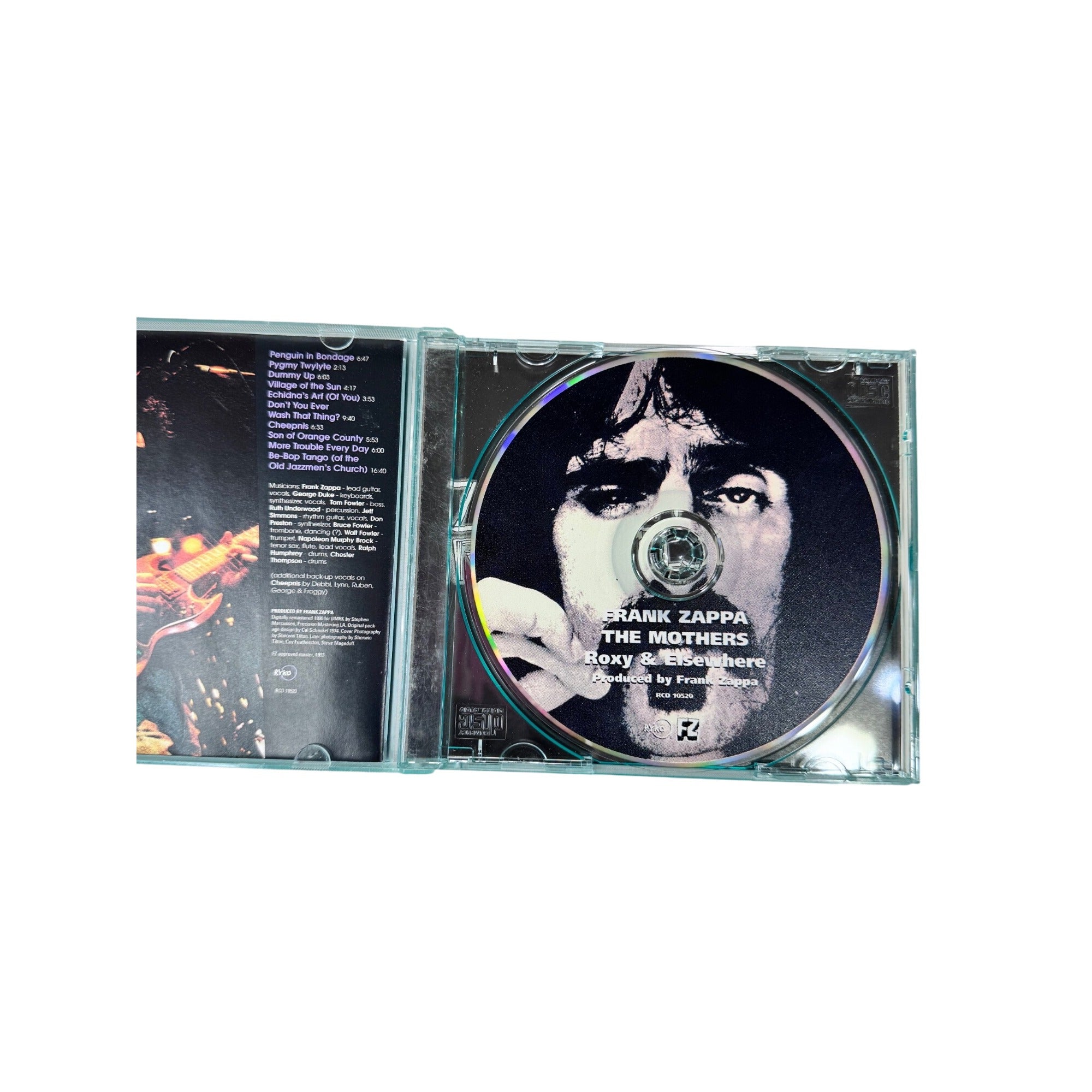 Frank Zappa Roxy Elsewhere CD 1990 Rykodisc Green Case