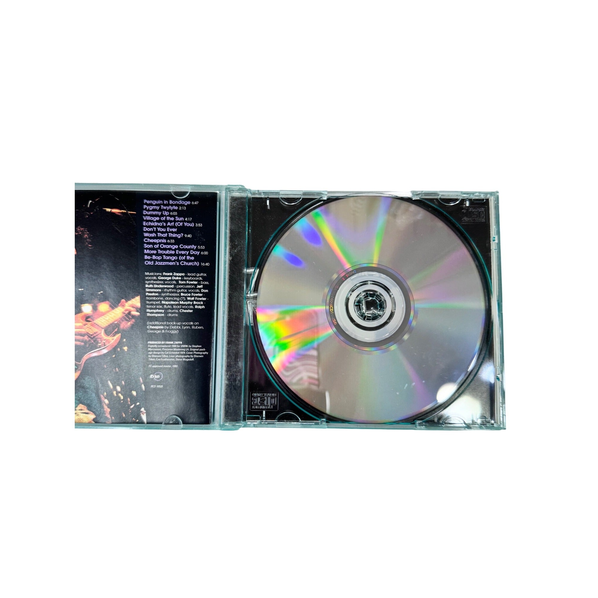 Frank Zappa Roxy Elsewhere CD 1990 Rykodisc Green Case
