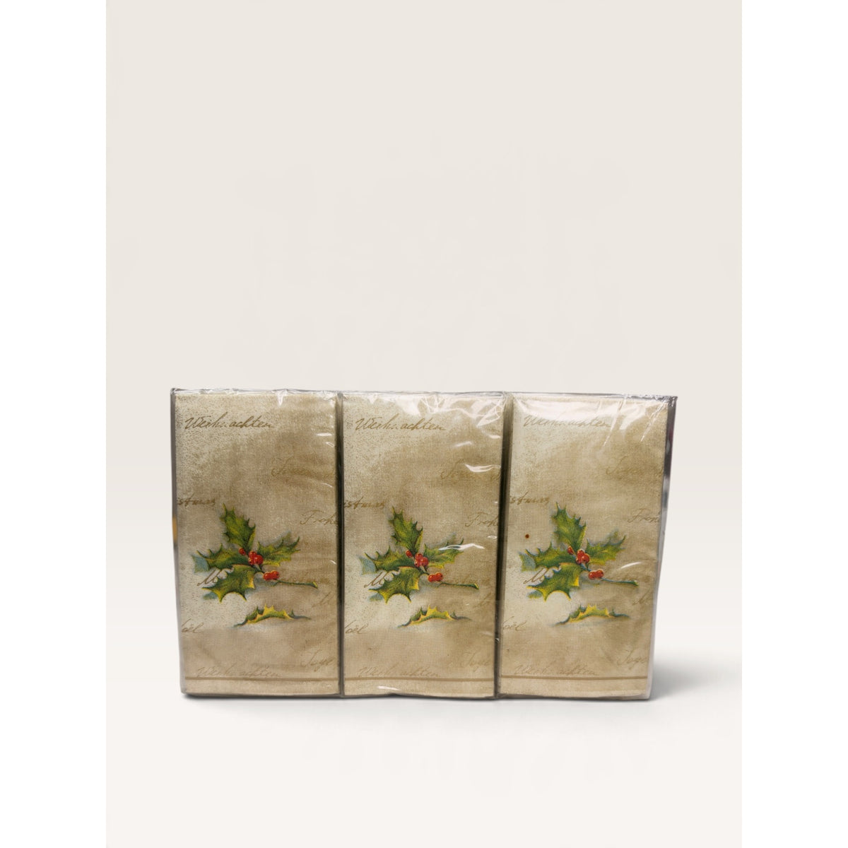 Nantucket Home Christmas Holly Berry Pocket Tissues 6 Pack