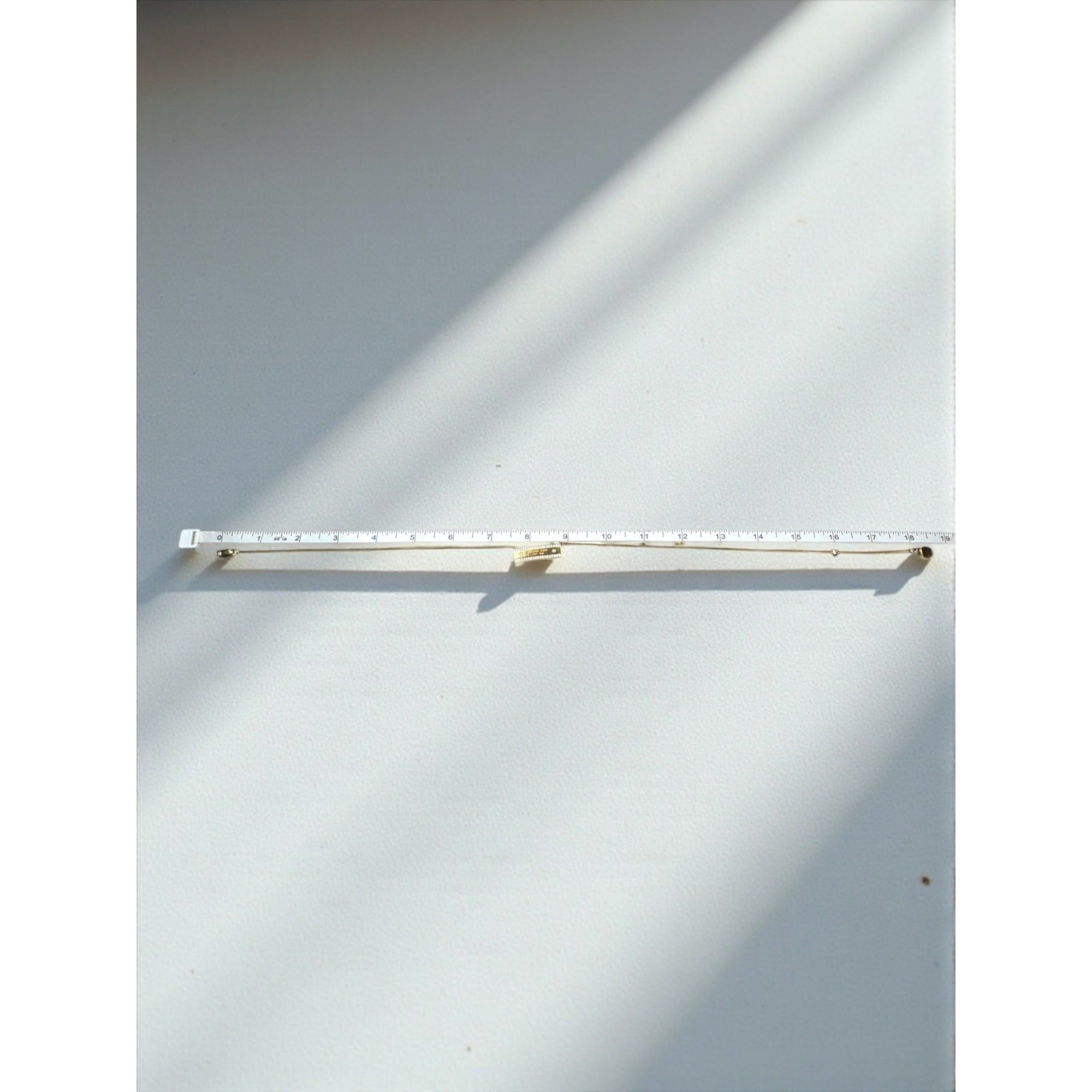 Michael Kors Crystal Bar Necklace Gold Tone Adjustable 16-18"