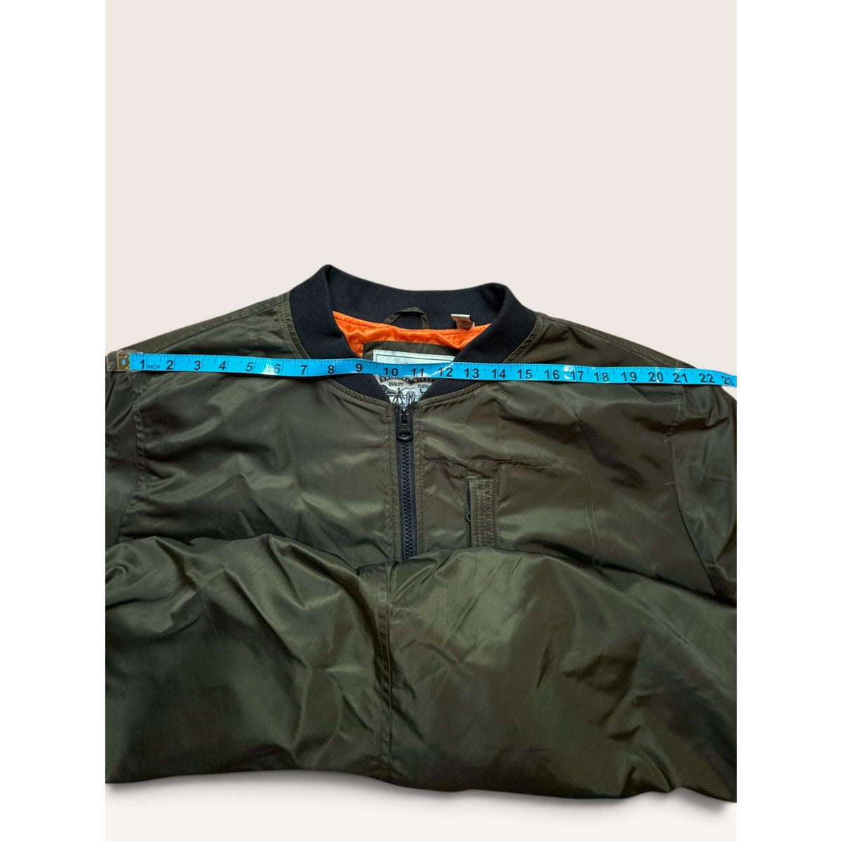 Levi's Mens XXL MA-1 Bomber Flight Jacket Olive Army Green Modern