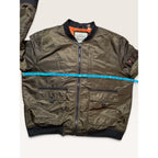 Levi's Mens XXL MA-1 Bomber Flight Jacket Olive Army Green Modern