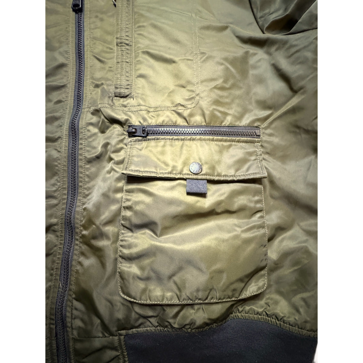 Levi's Mens XXL MA-1 Bomber Flight Jacket Olive Army Green Modern