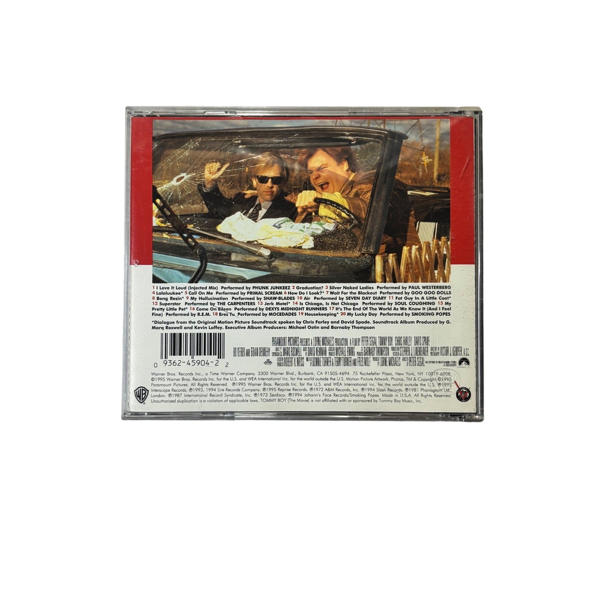 Tommy Boy (The Movie) Soundtrack 1995 Warner Bros CD Vintage 90s Chris Farley