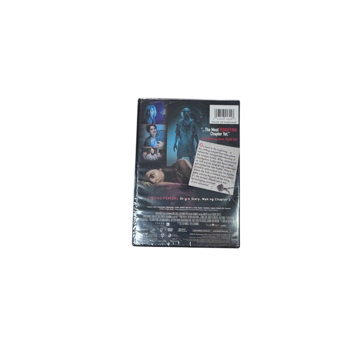 Insidious Chapter 3 DVD 2015 Horror Sealed Sony Rated PG13