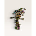 Swarovski Enamel Jack In The Box Jester Clown Brooch Pin Signed Vintage 90s
