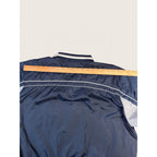 Vintage Yankees Pullover Windbreaker Jacket L MLB G-III Carl Banks V-Neck Navy