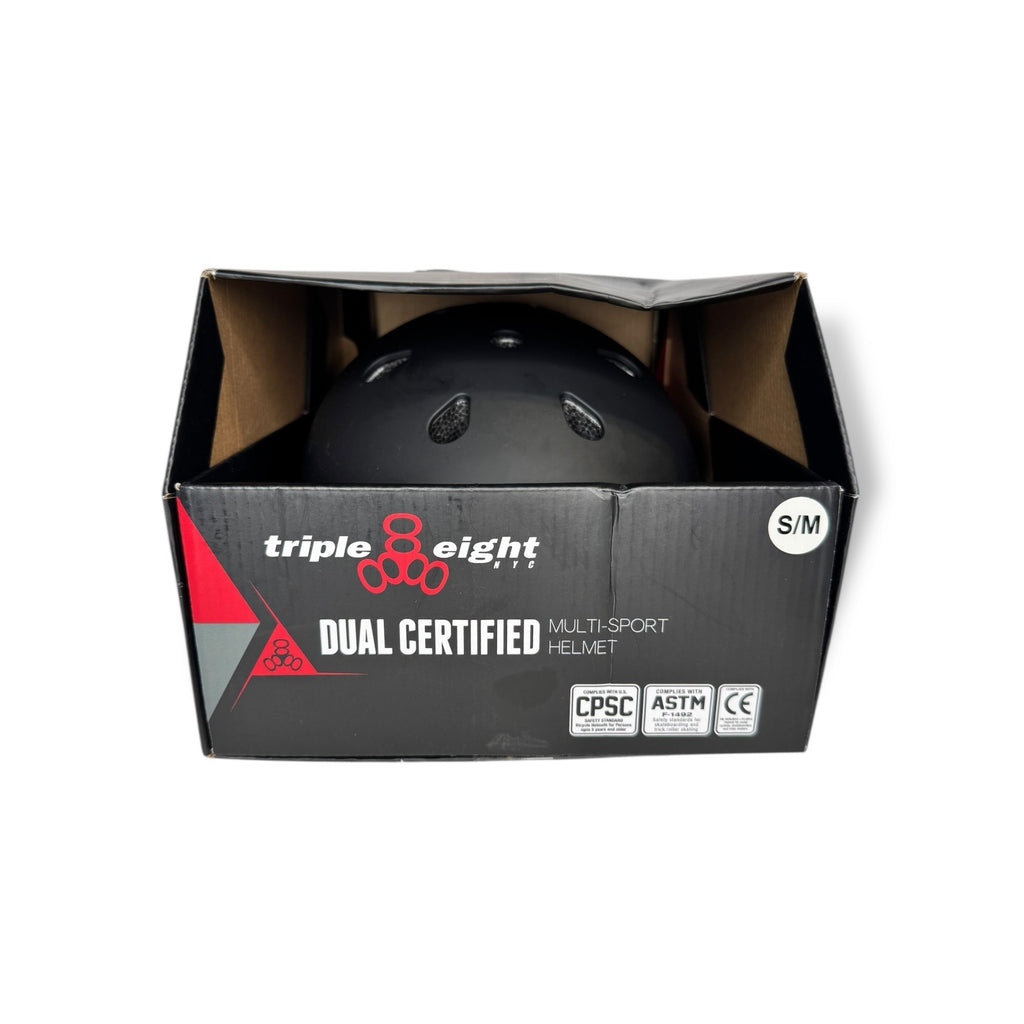 Triple Eight Dual Certified Multi-Sport Helmet S/M Black Matte