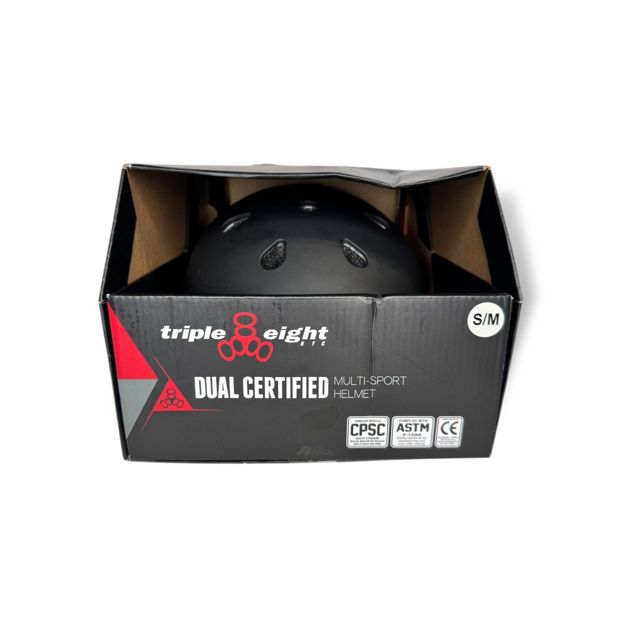 Triple Eight Dual Certified Multi-Sport Helmet S/M Black Matte