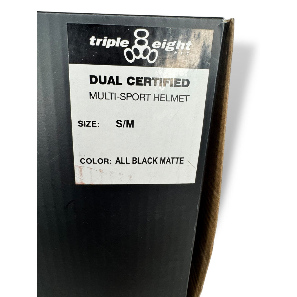 Triple Eight Dual Certified Multi-Sport Helmet S/M Black Matte