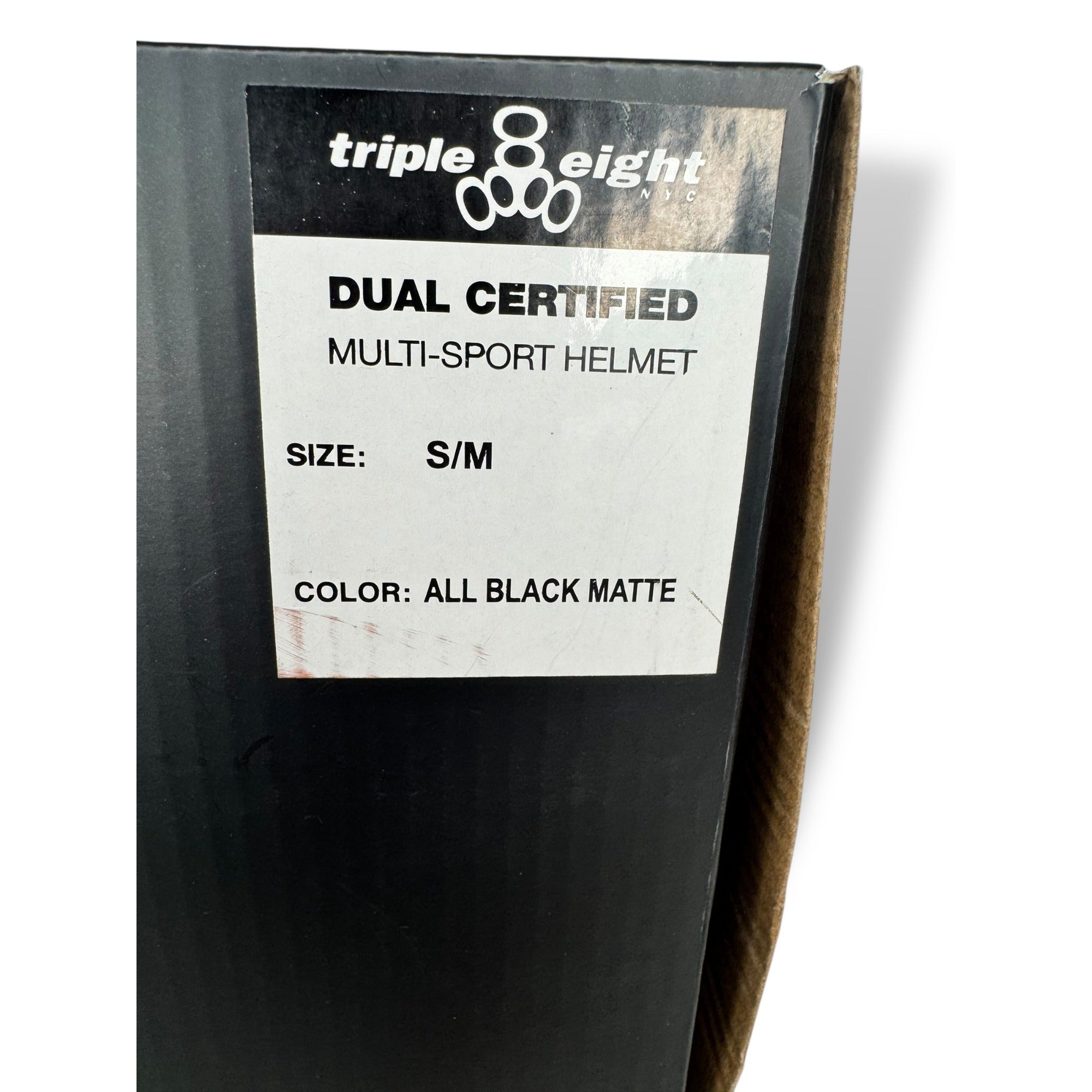 Triple Eight Dual Certified Multi-Sport Helmet S/M Black Matte