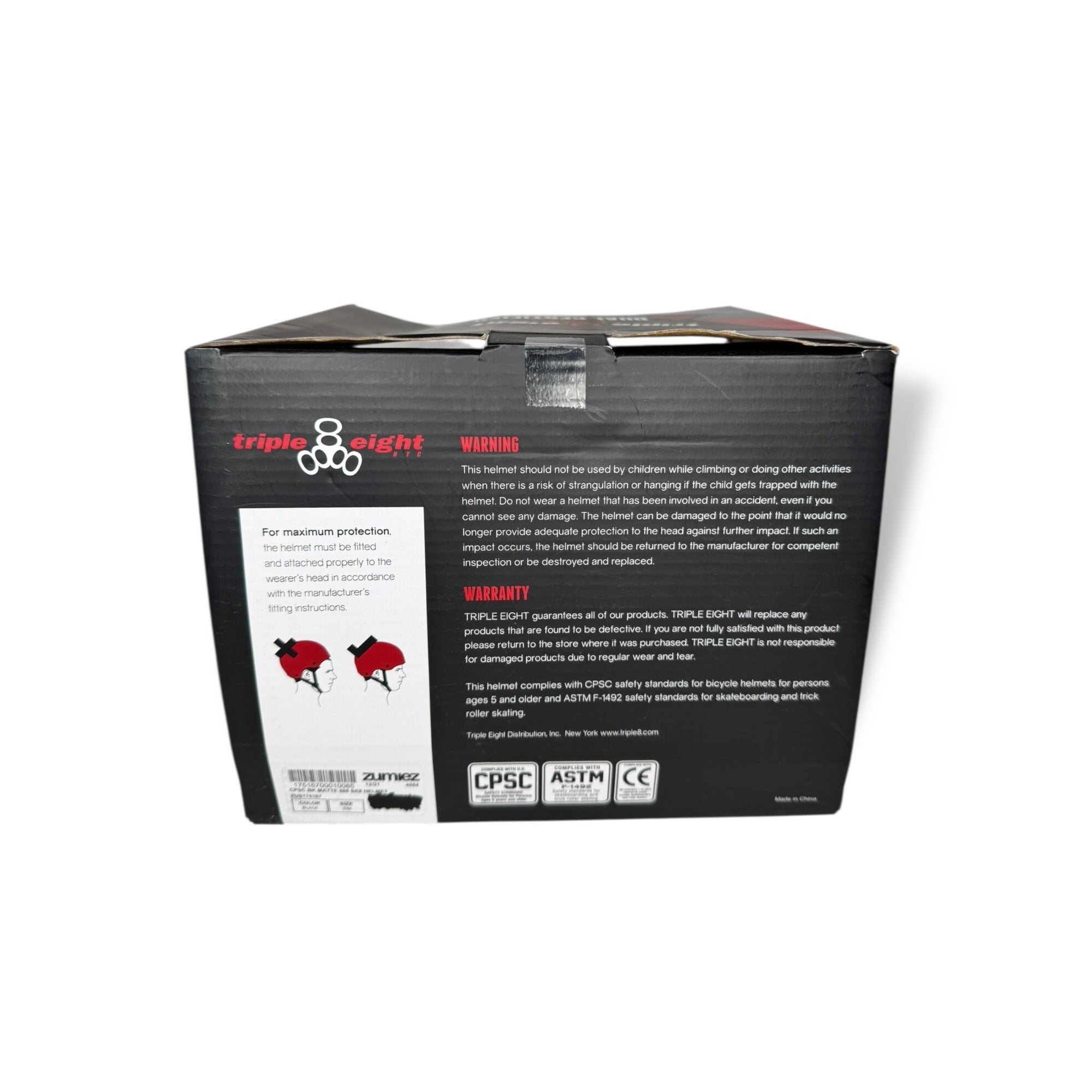 Triple Eight Dual Certified Multi-Sport Helmet S/M Black Matte