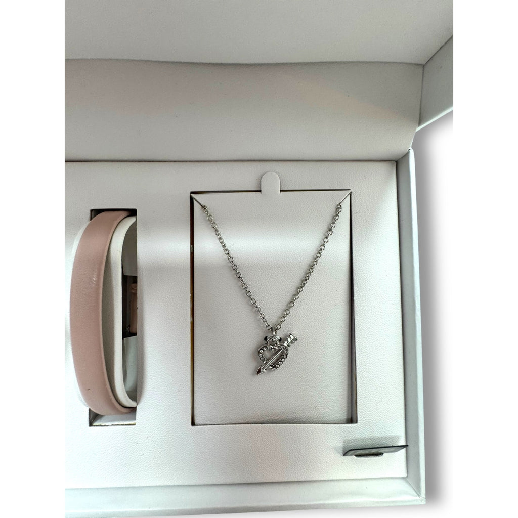 L&Co Womens Watch Necklace Set Interchangeable Bands