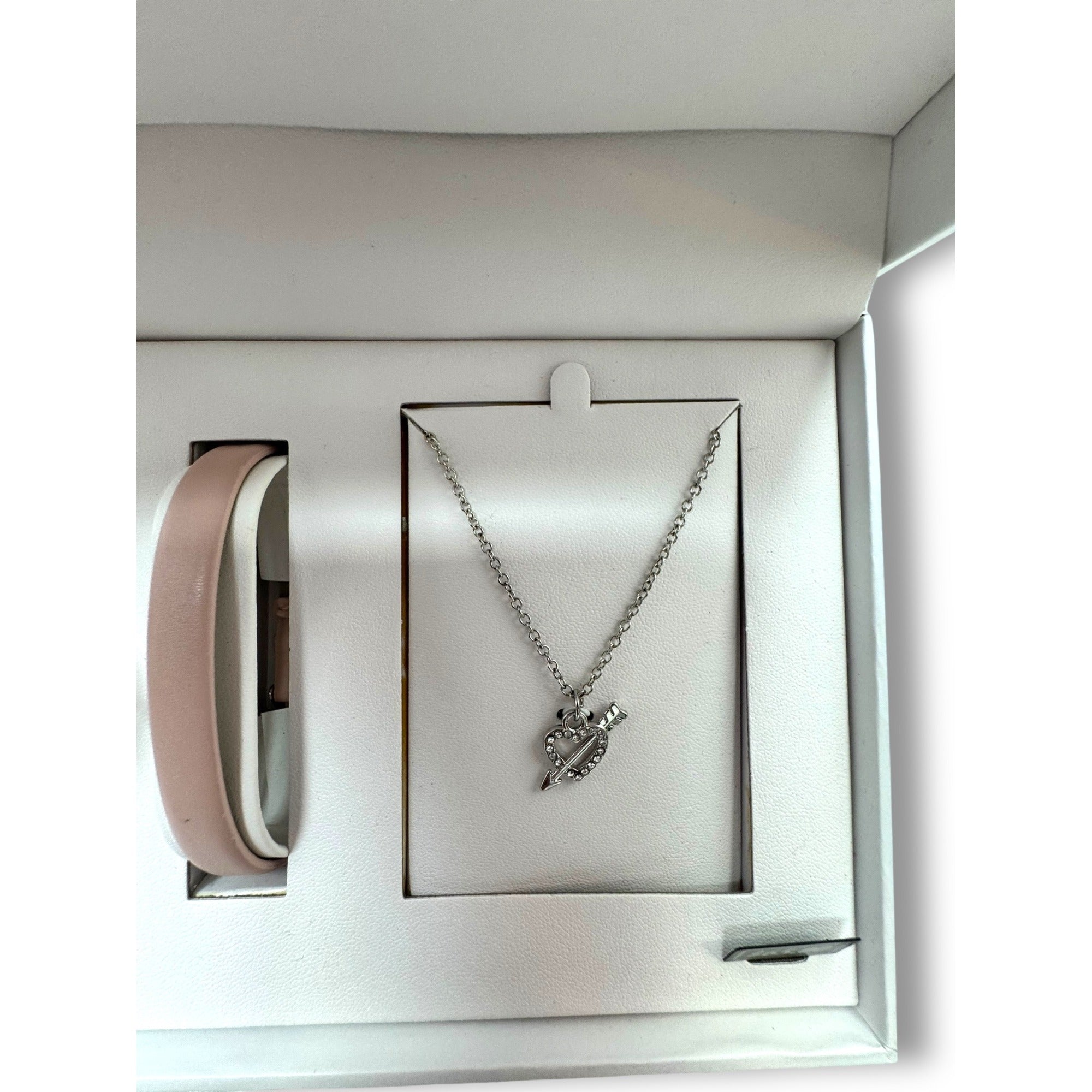 L&Co Womens Watch Necklace Set Interchangeable Bands