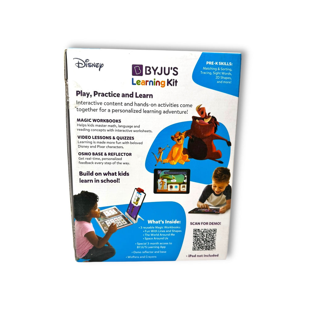 Disney BYJUS Pre-K Learning Kit With Osmo Magic Workbooks Accessories
