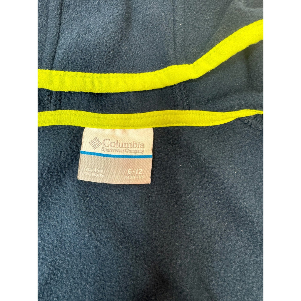 Columbia Baby Jacket 6-12 months Blue Green Zipper Polyester